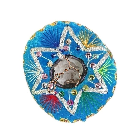 Vintage Handmade Mexican Sombrero - 6” Diameter - MINT CONDITION - Picture 2 of 5